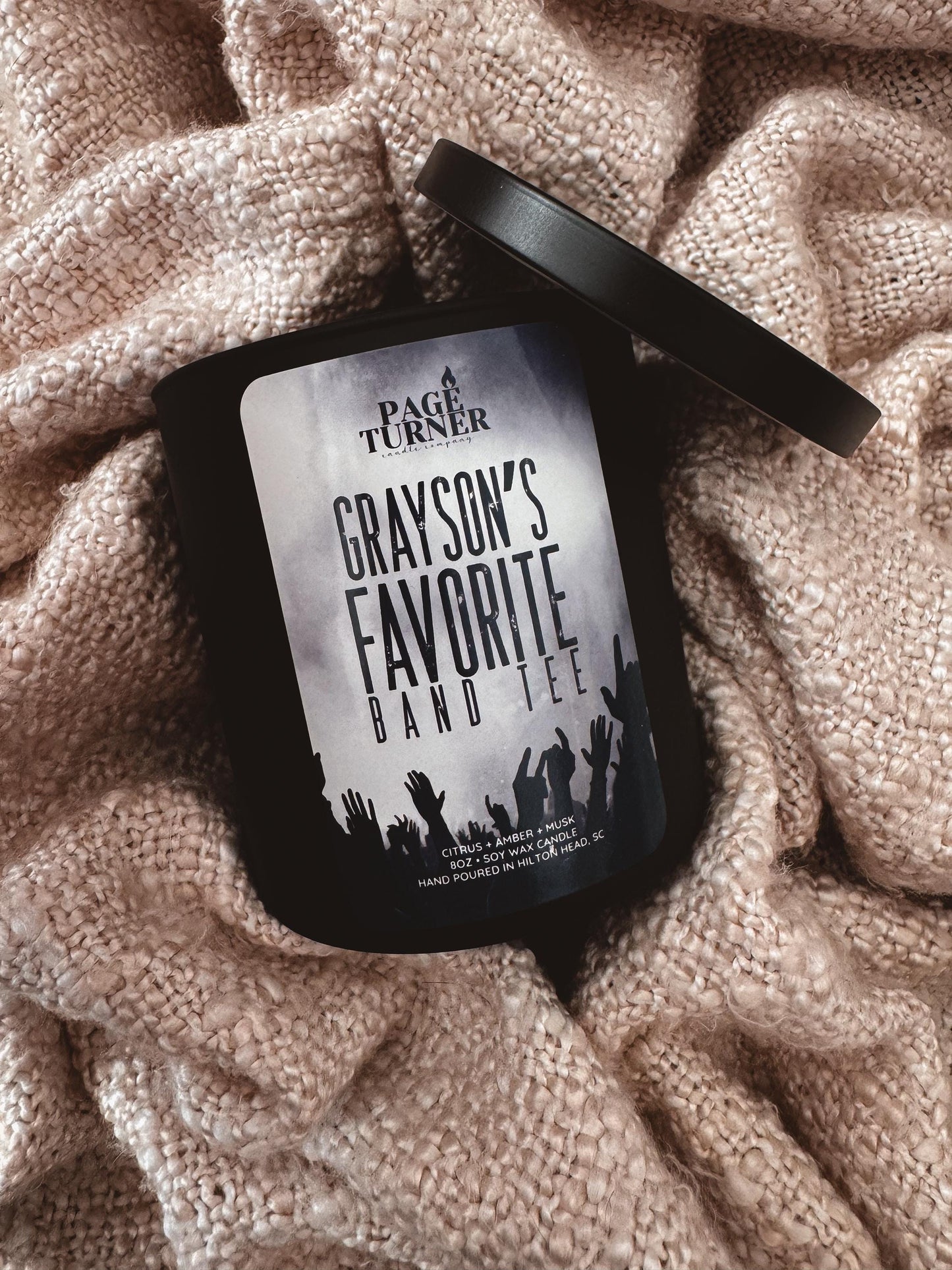 Grayson’s Favorite Band Tee, Hailey Klier Decker Author License Collab, When The Lights Go Down Series