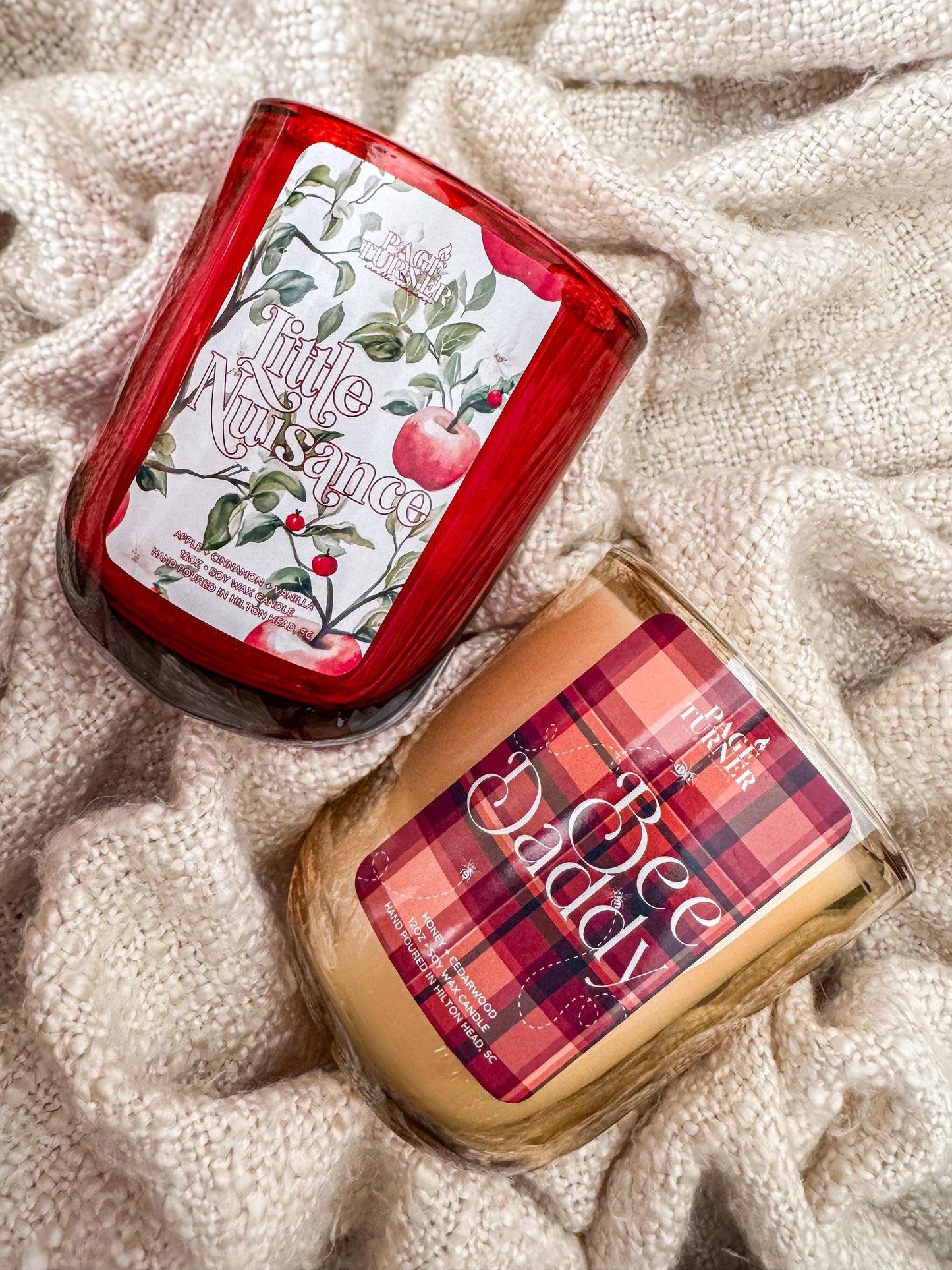 Almost Ravaged & Almost Rotten Candle Collab, Men Of Evercrisp Orchard Series By Abby Millsaps